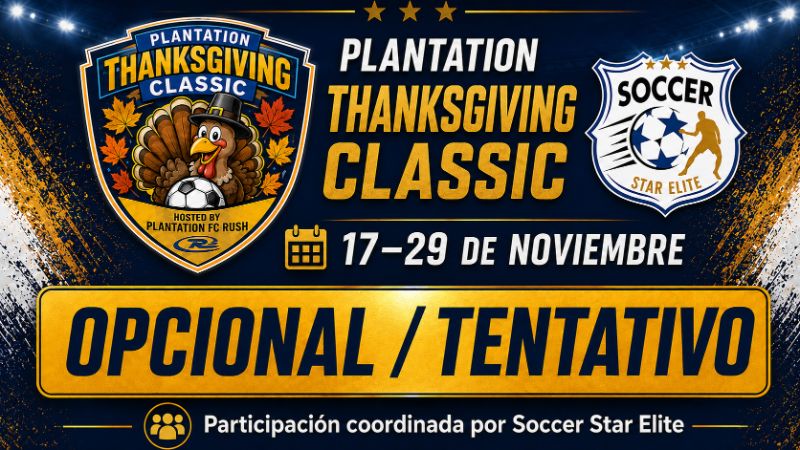 Plantation Thanksgiving Classic (Optional/Tentative)